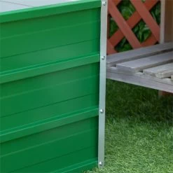 Outsunny Arriate De Jardín De Acero Incluye Guantes Huerto Urbano Jardinera Macetero Rectangular Para Cultivos Plantas Flores Para Terraza Balcón Exterior 125x47x40 Cm Verde -Tienda de muebles de jardín ad3449454fcd803a86bb2d05e71ce555cbd49a28 f07b9c6d0d4f4f1faf6950161c097908