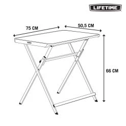 Mesa Personal Plegable Rectangular 75x50,5x66 Cm LIFETIME -Tienda de muebles de jardín ad6f7602a122dea06c8b18c29eb10d17143e4a40 d8548033dabf4998bc976ea7600e40bb
