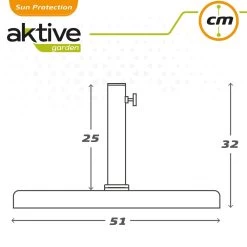Soporte Cuadrado Poliresina Para Parasol 38-48 Aktive Garden -Tienda de muebles de jardín adbf4fd66a717485ee238936f12c11d30a4ddd17 465623975f0e4c18adb5881768d1a689