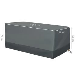 Outsunny Funda Protectora Para Muebles De Jardín Tela Oxford 600D Impermeable Cubierta De Muebles De Mesas Sillas Sofás Exterior Con Cordón Y Hebilla 190,5x72x76 Cm Gris -Tienda de muebles de jardín ae3a02da1a9ccc652d11f44a63eb4a1ae58cf9bc 4b989c1fee8d4a4389f4a71614f568d1
