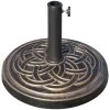 Outsunny Base De Sombrilla De Jardín Peso Neto 12 Kg Soporte De Parasol Redondo Apto Para Postes De 38mm/48mm Resina Y Acero Para Terraza Patio Exterior Ø45x33 Cm Bronce -Tienda de muebles de jardín ae3d5da97a40082dd6cb3d231eb40c0e35d3db5f d6f229ee8d044928befb7ddb2b1bef9b