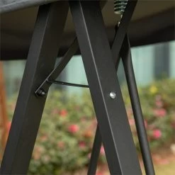 Outsunny Columpio Balancín De Jardín De 2 Plazas Con Techo Ajustable Respaldo Transpirable Y Marco De Acero Para Balcón Terraza Exterior Carga Máx. 220 Kg 150x110x170 Cm Gris -Tienda de muebles de jardín ae6f1d8725cfe073e7e0e07110add3aa970fa0b2 3d9ed180f583409089e7b5781feb8d26