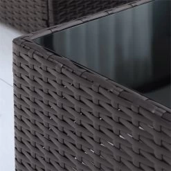 Outsunny Conjunto Muebles De Jardín Ratán 7 Piezas Set De Sofás Patio Con 1 Mesita Almohada Y Cojín Incluido Marco Acero Resistente Intemperie UV Marrón -Tienda de muebles de jardín aed2006abf345f4563d86fcb98f9c1b0051f6bb0 94a62640382c4def957ab53715531f10