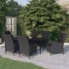 Juego De Comedor Para Jardín 7 Piezas Gris Oscuro VidaXL -Tienda de muebles de jardín afe06f7c6575484b909074646cd4e366d7778375 cfd40640343c431ca537dbc793ecec04