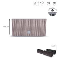 Prosperplast Jardinera Para Balcón Rato Case , Dimensiones (Mm) 395X185X195, Color Mocca -Tienda de muebles de jardín b047856df9ba380f35eac13de8ffebdf66dc31bc 4bca3845c64744d9a4644c5c3074409d