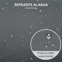 Outsunny Funda Protectora Para Muebles De Jardín Tela Oxford 600D Impermeable Cubierta De Muebles De Mesas Sillas Sofás Exterior Con Cordón Y Hebilla 190,5x72x76 Cm Gris -Tienda de muebles de jardín b06f3b423a1306846c8dcc9b88b9a64702a51470 175dafc58ee146e5a0e22797cf7edde8