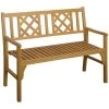 Outsunny Banco De Jardín Plegable De Madera Banco De 2 Plazas Exterior 120,5x55,5x90,2 Cm Con Asiento De Listones Y Reposabrazos Para Terraza Balcón Patio Natural 1 Outsunny Banco De Jardín Plegable De Madera Banco De 2 Plazas Exterior 120,5x55,5x90,2 Cm Con Asiento De Listones Y Reposabrazos Para Terraza Balcón Patio Natural -Tienda de muebles de jardín b0801e990a275b6a2f9c543c6e1a58c1549b014f f48b81d916db436d97053eaaf5a6021b