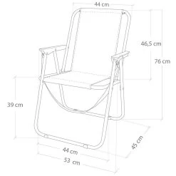 Silla Plegable Fija Aluminio Marinera Aktive -Tienda de muebles de jardín b15b57d89dec28d889672e125146213705e4aad9 7089d03333534d618014a8c46fe0b583
