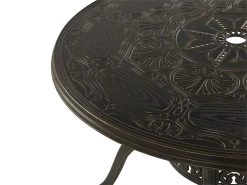Mesa De Jardín De Metal Marrón Oscuro ⌀ 102 Cm SAPRI -Tienda de muebles de jardín b1b064a51de73f3841020761385194de01a04635 10efbea654294b8cbc752e95cb307fdd
