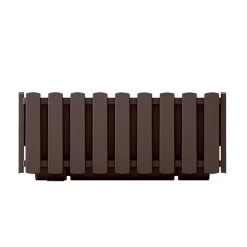 Prosperplast Jardinera Para Balcón BOARDEE FENCYCASE, Dimensiones (mm) 380x180x162, Color Marrón