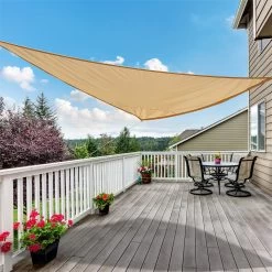 Outsunny Toldo Vela Color Arena Sombrilla Parasol Triangulo Tela De Poliéster Jardin Playa Camping Sombra (varios Colores Y Medidas), Medida 3x3x3 Metros, Color Arena -Tienda de muebles de jardín b41bb99f27c6d03d510394efc12d413ad248fb23 68c261e64b7b4160ad87d048635121cf