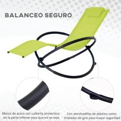 Outsunny Tumbona Mecedora De Jardín Con Reposacabezas Extraíble Sillón Tumbona Ergonómica De Exterior Plegable Tela De Texteline Para Patios Piscina Al Aire Libre 80x154x84 Cm Verde 15 Outsunny Tumbona Mecedora De Jardín Con Reposacabezas Extraíble Sillón Tumbona Ergonómica De Exterior Plegable Tela De Texteline Para Patios Piscina Al Aire Libre 80x154x84 Cm Verde -Tienda de muebles de jardín b4a659bb599ab6f62e0805c6acde3d09519d2ce3 2e5d32e39a4c4721ab760adc84a3efd8