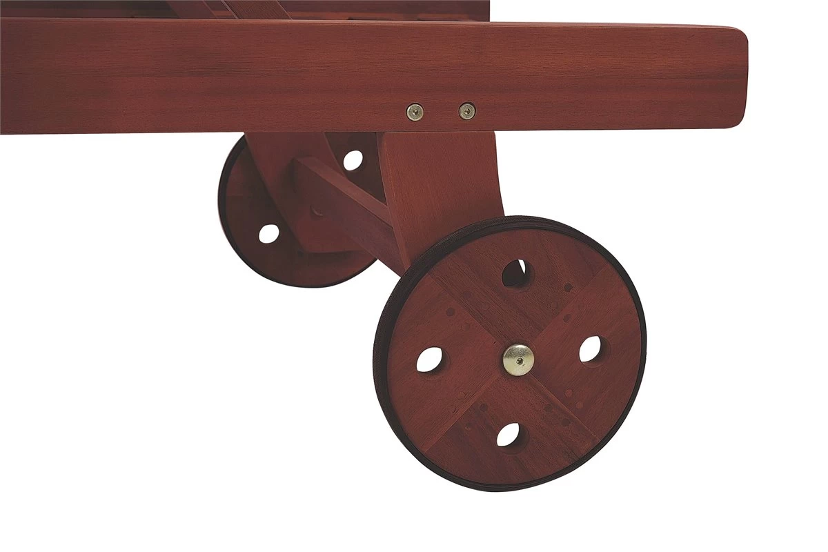 Tumbona De Jardín De Madera De Acacia Oscura TOSCANA 11 Tumbona De Jardín De Madera De Acacia Oscura TOSCANA - Imagen 9