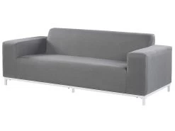 Conjunto De Jardín 5 Plazas De Poliéster Gris/blanco ROVIGO -Tienda de muebles de jardín b7447a49e7b1530219c37f830ae7bb50d067c79e 2f4ace8a42934053b1dd305fb8a0e82e