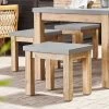 Conjunto De 2 Taburetes De Jardín De Cemento Reforzado Gris/madera Clara OSTUNI -Tienda de muebles de jardín b7df08f7e9265eb0af93806fdea96f9f1db00a3f e12b183354974534b422e17393c41c97