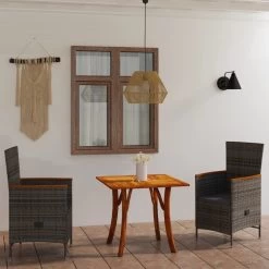 Juego De Comedor De Jardín De 3 Piezas Gris VidaXL -Tienda de muebles de jardín b8325ebd926f9a03f4fc469c920854da64b9ac68 be85bc6740994caeabf35ef29d5e836e