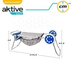 Carro Multiusos Playa Aluminio Aktive -Tienda de muebles de jardín b92d9abe7be792fbfaca16fe45b4106b2abc61fa 4355b330ddbc499c83cb9d300154a444