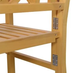 Outsunny Banco De Jardín Plegable De Madera Banco De 2 Plazas Exterior 120,5x55,5x90,2 Cm Con Asiento De Listones Y Reposabrazos Para Terraza Balcón Patio Natural -Tienda de muebles de jardín b988f689d09ee47a14579749af531baad719c191 b032128ff1c54416a6ee5d5241d09b4d