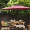Sombrilla Voladiza De Poliéster Rojo/borgoña 300 Cm RAVENNA -Tienda de muebles de jardín b9d2583f459d7c263d8ccb39ce35fb78ea3b3db0 0ed5d4e149c347839b8666397c5aa5bf