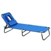 Outsunny Tumbona Plegable Con Respaldo Ajustable En 4 Posiciones Tumbona De Jardín Con Almohada Marco De Acero Y Tela Oxford Para Camping Playa Terraza 190x56x28 Cm Azul -Tienda de muebles de jardín b9f2bdad0bccce6ca4bf1c7fb4f969bffb20b814 caf72dfdc69f4818a9aa73d1c1fb1e0c