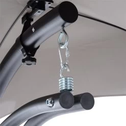 Outsunny Tumbona Colgante Con Sombrilla Protección UV Hamaca Sillón Con Toldo Estructura Estable Cuerda Antivuelco Y Forma Ergonómico Para Jardín Patio Terraza Metal 190x110x190 Cm Gris -Tienda de muebles de jardín baca5ff92e0d019d9703ab8f693f2485eb934d1c bdc684fb78e0427180785f58dd89038b