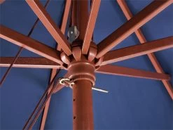 Sombrilla De Poliéster Azul Marino/madera Oscura 270 Cm TOSCANA -Tienda de muebles de jardín bbeb86ca2067bd61de63b06d8134cf5ae86e6cb3 c674347a2c22453dba2ace7db6073e23