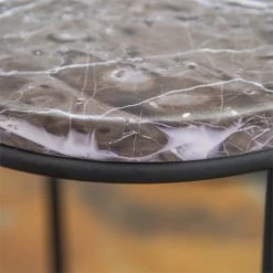 Outsunny Soportes Para Plantas De Metal 3 Piezas Apilables Estantes Porta Macetas Decorativos Con Efecto De Mármol Para Interiores Y Exteriores Ø30,5x70,5 Cm Gris Y Negro -Tienda de muebles de jardín bf10e9cb9ac2668d4bcc1258653d0a8e952b96b5 e1c72c3768e54b3a87276e884815a543