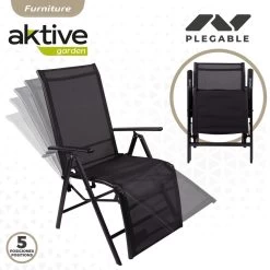 Tumbona Plegable Aluminio De Jardín Aktive -Tienda de muebles de jardín bf3d6a2642e6758313ba67bb7fcdd685942ab0dc 51bcd4584a424424913f5c88a6f60a22