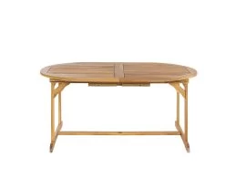 Mesa De Jardín Extensible De Madera De Acacia Clara 160/220 X 100 Cm MAUI -Tienda de muebles de jardín bfcf82a072043e5b70a1e06b29f96f1f48de1fb3 d1ab4201b933407b987563ee5c56af08 1