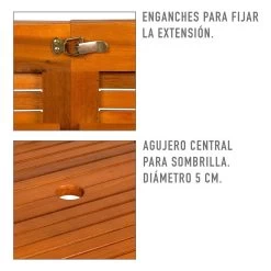 Mesa Jardín Extensible Ovalada Acacia 8 Comensales Aktive -Tienda de muebles de jardín c09b5a763cf9f220b6809a1fa5f3d8c7219fcff4 d347fee3ce8840938dc78d5b8af7a02a