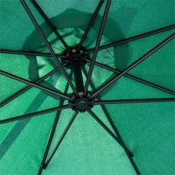 Outsunny Sombrilla De Jardín Ø293x240 Cm Parasol Excéntrico Con Rotación De 360° Manivela Base Cruzada Y Soporte De Acero Para Terraza Patio Balcón Verde -Tienda de muebles de jardín c0a7248236e6d943ebc477d01e86fab0f7493a89 b605c0aac21947f891fb217c708bcefb