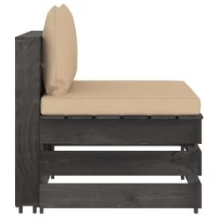 Sofá De Jardín De 3 Plazas Con Cojines Madera Impregnada Gris VidaXL -Tienda de muebles de jardín c0bb6f33fb89b2705b089f1aa43328af6c382e79 be04612d4d3842258e74b54d79b6f8bb