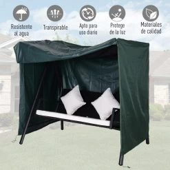 Outsunny Funda Para Columpio De Jardín Con Cremallera Cubierta Muebles Para Exterior Ideal Columpios 177x114x152cm Verde Oscuro -Tienda de muebles de jardín c1b0213c9e2469b611b9d7d620966eba9ed1595a b1c6f6c58ee143118f05c9ba023c7ae4