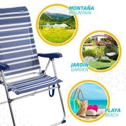 Pack Ahorro 2 Sillas Playa Mykonos Multiposición Antivuelco 47x66x108 Cm Aktive -Tienda de muebles de jardín c2ffb452a3971398fbac913fc887e214f1bc0473 7e67836e47a04e0ea035d920e582014b