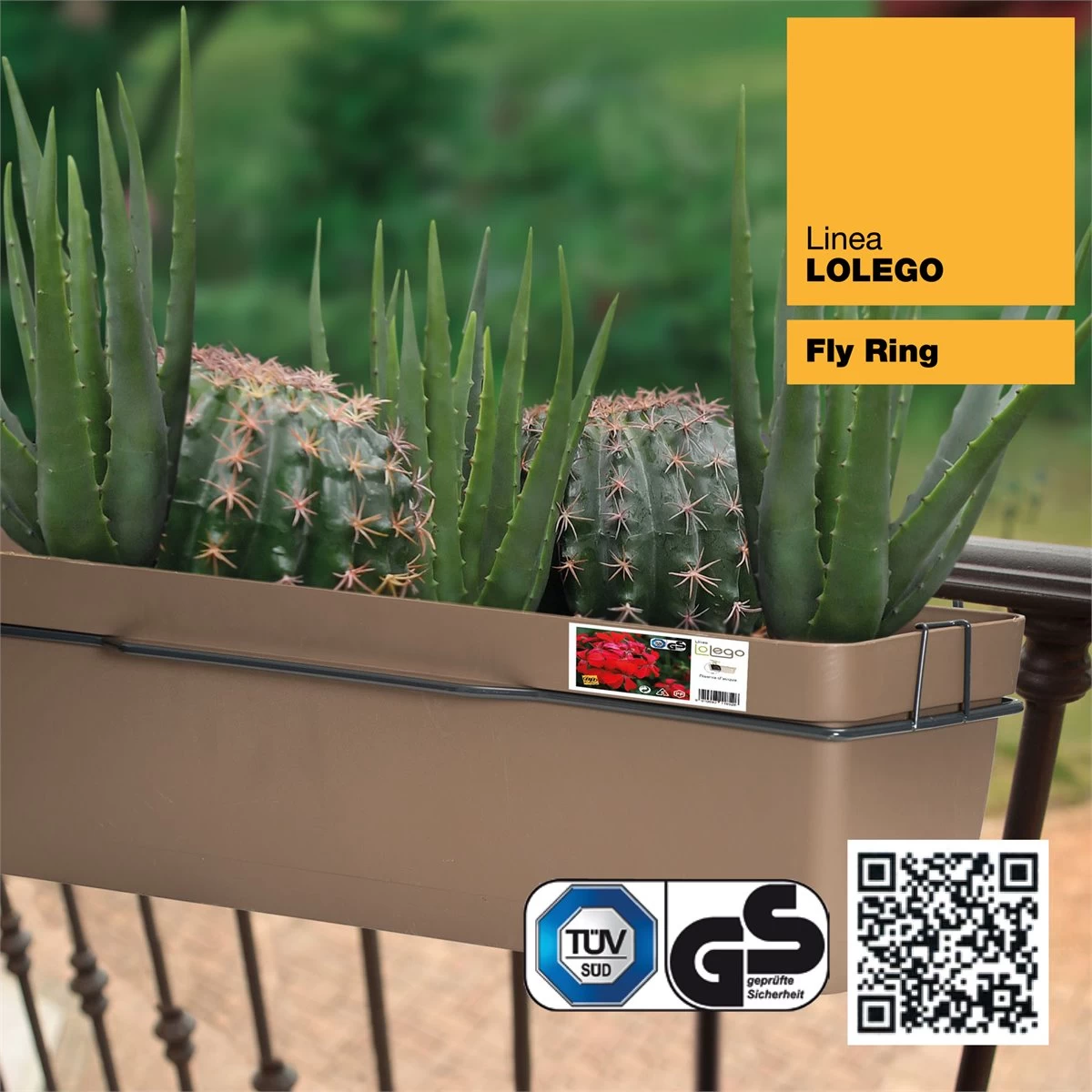 Jardinera 60 Cm Con Soporte Perimetral Metálico 4 Jardinera 60 Cm Con Soporte Perimetral Metálico - Imagen 2