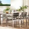 Mesa De Comedor De Metal Gris/plateado 180 X 90 Cm VERNIO -Tienda de muebles de jardín c62b0a38f2bd9f3511e8367e685c2786d4a22f02 102516888b70416f962c31ef4b6c0a45