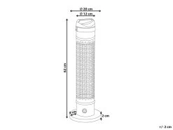 Estufa Eléctrica De Metal Negro 1000 W KRAKATOA -Tienda de muebles de jardín c725af95fc846e9ffa0f6010861af6d341e362ce 352fb51033114ba3a9c90c08881e86c8