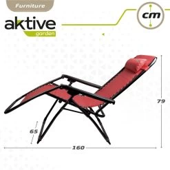 Tumbona Gravedad Cero Burdeos, Reclinable Y Plegable Aktive Beach -Tienda de muebles de jardín c73a62e3a3f3f28e207b5c7010ed4dfd6b1477ea 90ca77ee080d4d6087908933ccd482a5