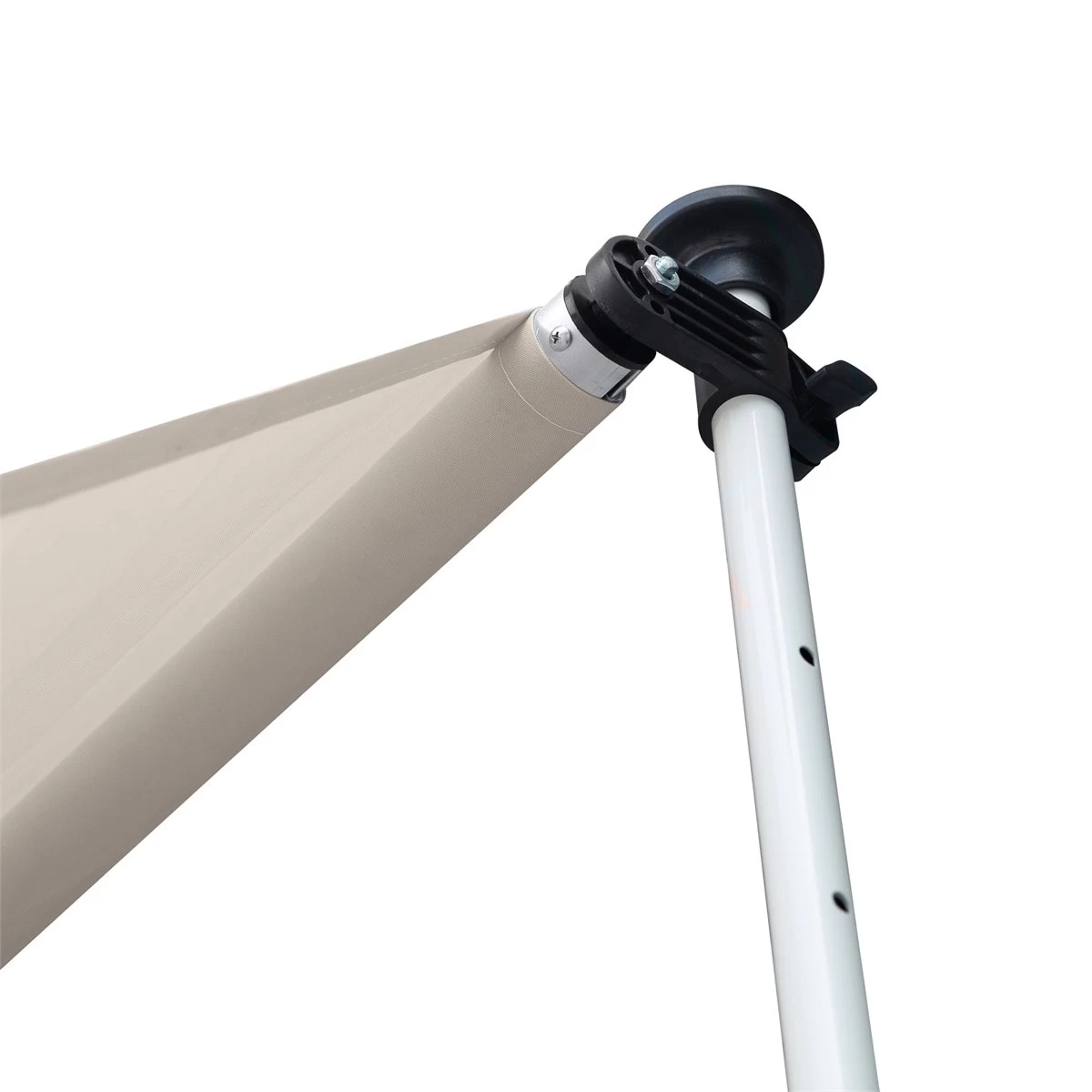 Outsunny Toldo Manual Retráctil Para Exterior 400x120x170-280 Cm Toldo Enrollable Altura Ajustable Con Manivela Protección Solar Para Terraza Balcón Jardín Beige 6 Outsunny Toldo Manual Retráctil Para Exterior 400x120x170-280 Cm Toldo Enrollable Altura Ajustable Con Manivela Protección Solar Para Terraza Balcón Jardín Beige - Imagen 4