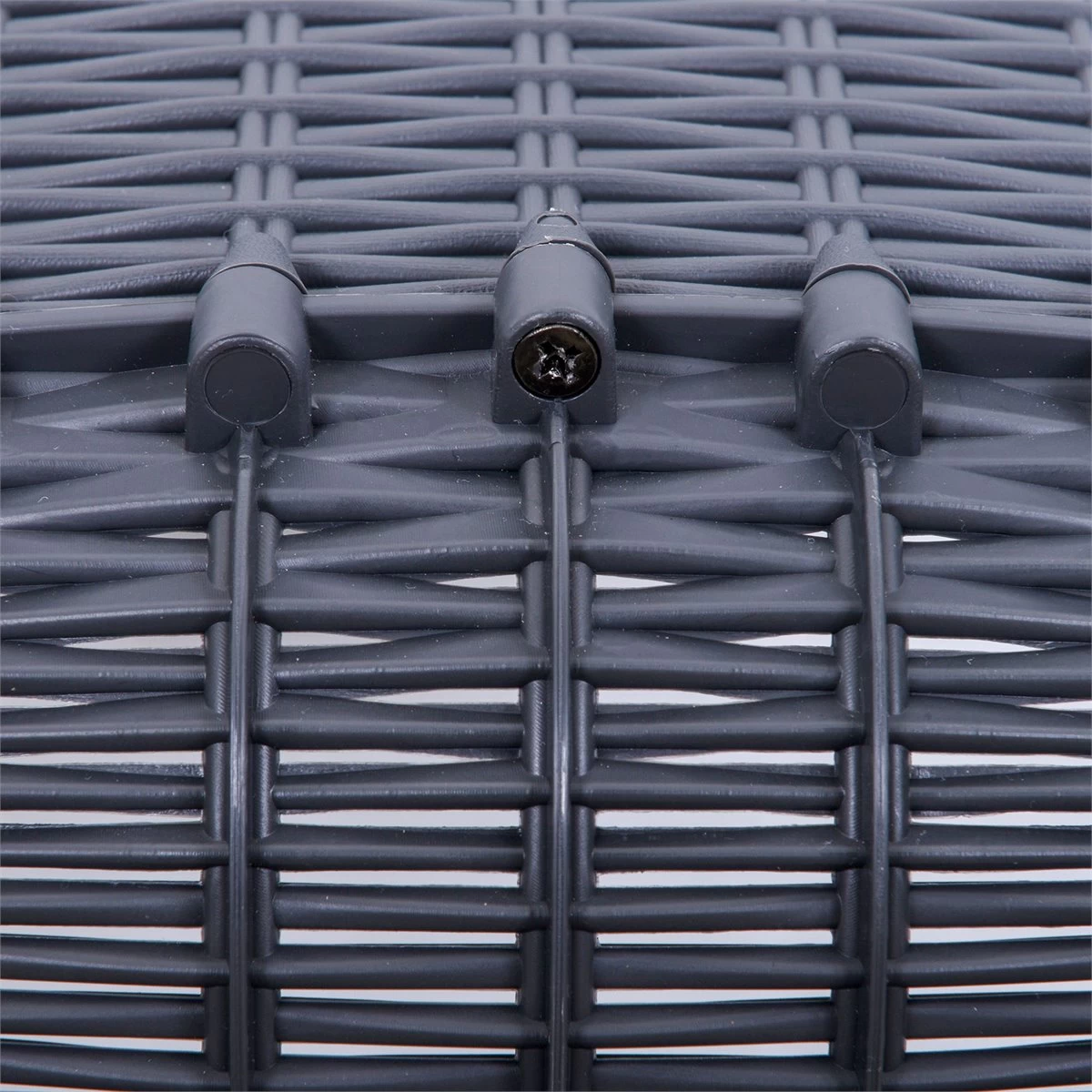 Outsunny Conjunto De Muebles De Jardín 3 Piezas Juego De 2 Sillas Y Mesa Con Encimera De Cristal Templado Efecto Mármol Terraza Piscina 53,5x80,5x76 Cm Gris 8 Outsunny Conjunto De Muebles De Jardín 3 Piezas Juego De 2 Sillas Y Mesa Con Encimera De Cristal Templado Efecto Mármol Terraza Piscina 53,5x80,5x76 Cm Gris - Imagen 6