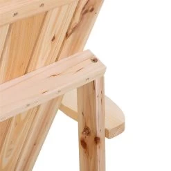 Outsunny Silla Adirondack De Madera Silla De Jardín Con Reposabrazos Y Respaldo Alto Para Terraza Balcón Exterior 72,5x97x93 Cm Natural -Tienda de muebles de jardín c7fbfd1f7870f0db3ad86260a04a869e460ecfe2 fc54115263ba4aceb1da91a8bfbfb1ab