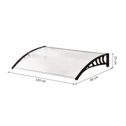 Outsunny Tejadillo De Protección Para Puertas Ventanas Contra Sol Y Lluvia Marquesina De Techo Diseño Moderno Aleación De Aluminio Duradero 122x89x24 Cm Transparente -Tienda de muebles de jardín c950554dfc3e4f95cca6dd3a20da0cea65db4849 969a326175d44a0e9b7d5ceacbc27246