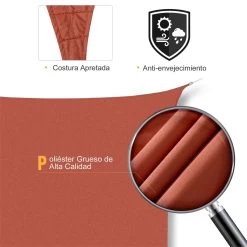 Outsunny Toldo Vela Rectángulo 3x4m Vela De Sombra Para Terraza Jardín Camping Resistente Al Agua Protección UV Poliéster Color Oxido Rojo -Tienda de muebles de jardín c9ac3203e5f86b2ca65529ff40fa6551cadf805c a9e39ddea0ca4821a86aa74bffefb3fd