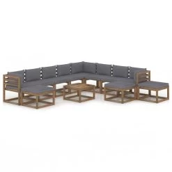 Muebles De Jardín 12 Piezas Con Cojines Gris Antracita VidaXL -Tienda de muebles de jardín c9e01dc2867ef6d082f5b6c6bdfbb0943a0f6daa 50c3fa437fbe4149bad3ed0d470e8e13