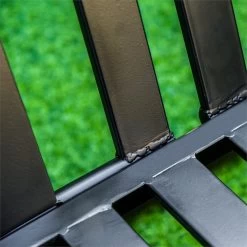 Outsunny Banco De Jardín De 2 Plazas Metal Con Respaldo Alto Y Reposabrazos Para Exterior Parque Patio Terraza Estilo Rústico Carga Máx. 220 Kg 108x63x80,5 Cm Negro -Tienda de muebles de jardín cab7727e3579f34522e7ac029b9cb74c1b77412b 5ef92406fbe34a0aa8b04f57ab3b399b