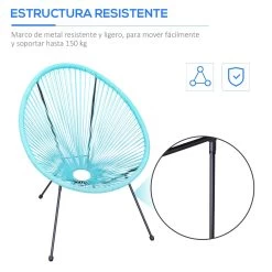 Outsunny Conjunto De 2 Sillas De Jardín De Ratán Pack 2 Sillas Acapulco Forma Ovalada Con Reposabrazos Respaldo Alto Interior Exterior 73x77x87 Cm Turquesa 17 Outsunny Conjunto De 2 Sillas De Jardín De Ratán Pack 2 Sillas Acapulco Forma Ovalada Con Reposabrazos Respaldo Alto Interior Exterior 73x77x87 Cm Turquesa -Tienda de muebles de jardín cb416bbbef65312aec4d414edab410c00cb9ef8c 660b831dfdcd455e9d60d089a9bd0ee6