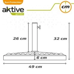 Base Sombrilla Poliresina Aktive Garden Circular -Tienda de muebles de jardín cbf3e7de9bc6bdb6a02beb329175cb863a85dbc4 8c7d59665b3842bf89fbe2f68e711643