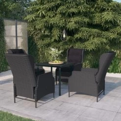 Juego De Comedor De Jardín 5 Piezas Gris Oscuro VidaXL -Tienda de muebles de jardín ccaba30fe1d828d1d20b7dd5692f24d79487be41 9b125c14fe2242c3947b89194a085c93
