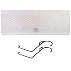 Prosperplast Jardinera Para Balcón Rato Case W , Dimensiones (Mm) 580X180X195, Color Blanco