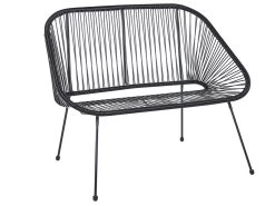 Banco De Jardín 2 Plazas De Ratán Negro ACAPULCO -Tienda de muebles de jardín cda1c9ceb83c70d58869f80a834779413f22bd39 72c9641a7afc4588ae720d7e0a4a6670
